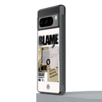 blame back phone cover | glass case for google pixel 8 pro