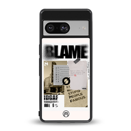 blame back phone cover | glass case for Google Pixel 8