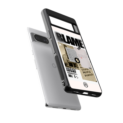 blame back phone cover | glass case for Google Pixel 8
