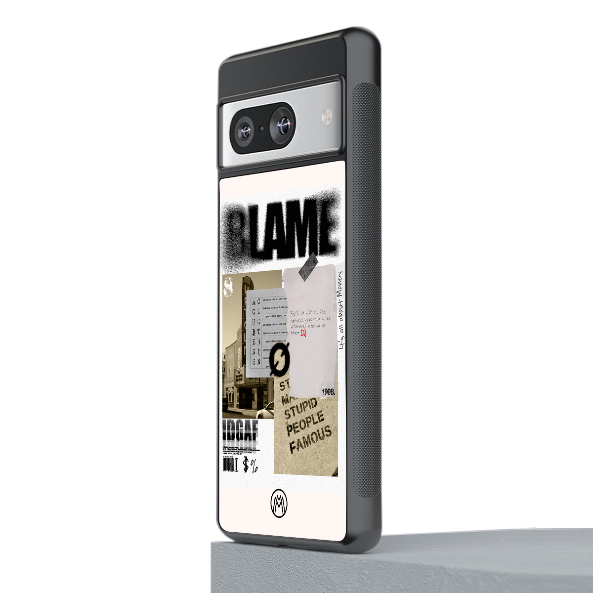blame back phone cover | glass case for Google Pixel 8