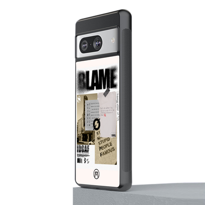 blame back phone cover | glass case for Google Pixel 8