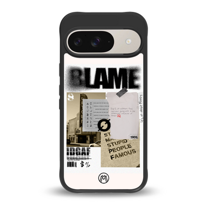 blame back phone cover | glass case for google pixel 9