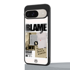 blame back phone cover | glass case for google pixel 9