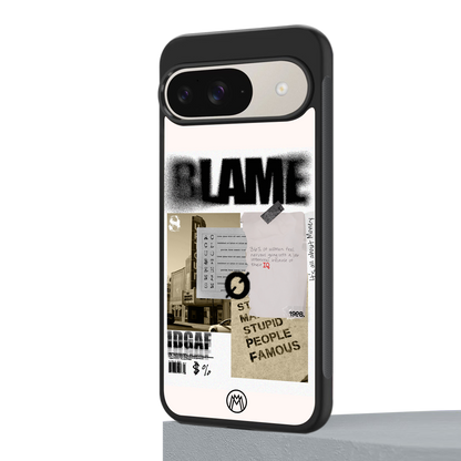 blame back phone cover | glass case for google pixel 9