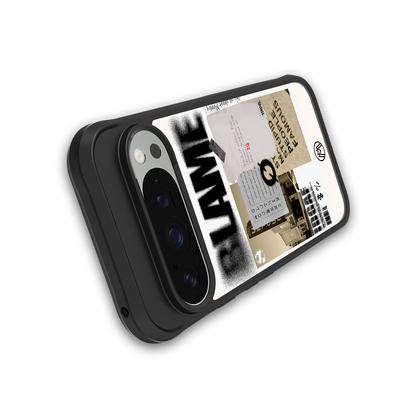 blame back phone cover | glass case for google pixel 9 pro xl