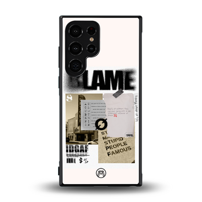 blame back phone cover | glass case for samsung galaxy s24 ultra