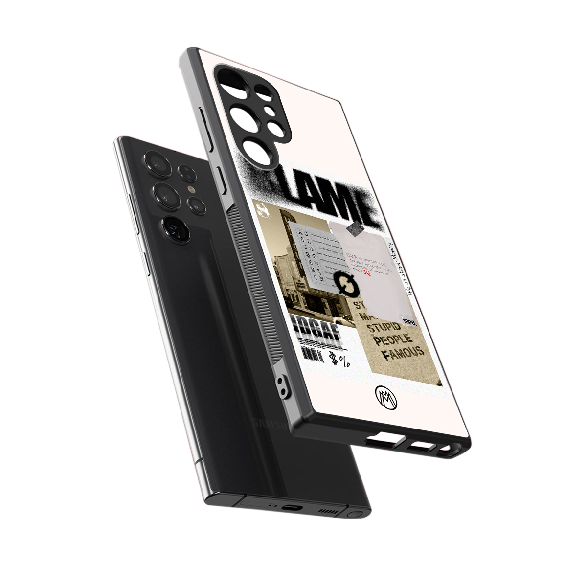 blame back phone cover | glass case for samsung galaxy s24 ultra