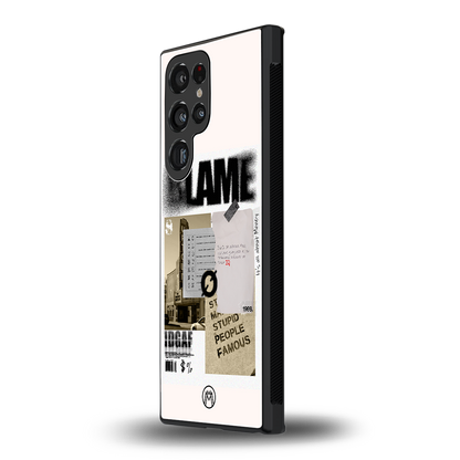 blame back phone cover | glass case for samsung galaxy s24 ultra