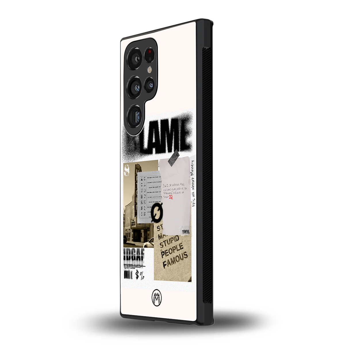 blame back phone cover | glass case for samsung galaxy s23 ultra