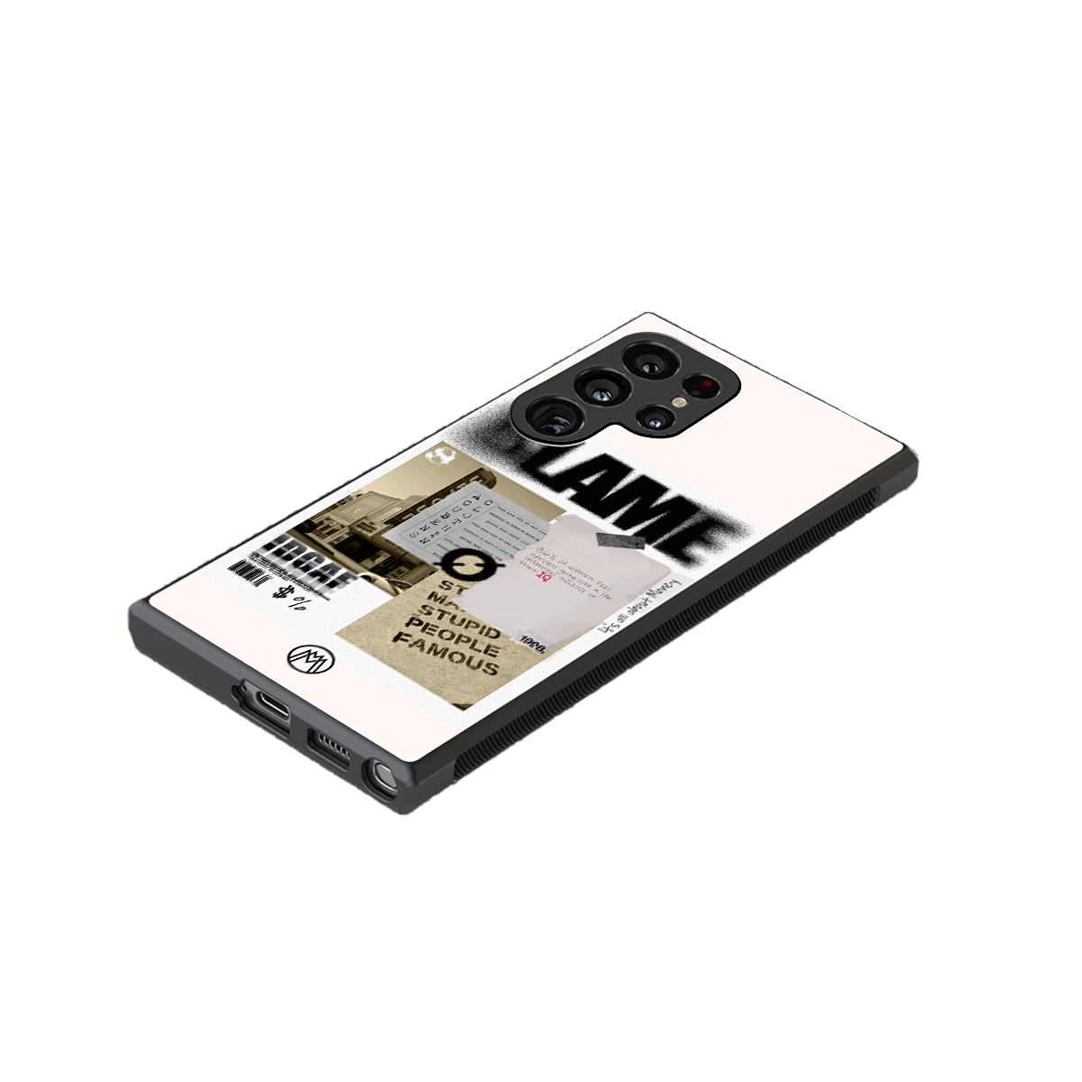 blame back phone cover | glass case for samsung galaxy s23 ultra