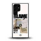 blame back phone cover | glass case for samsung galaxy s25 ultra
