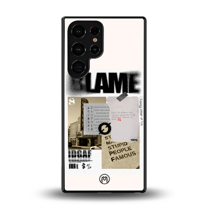 blame back phone cover | glass case for samsung galaxy s25 ultra