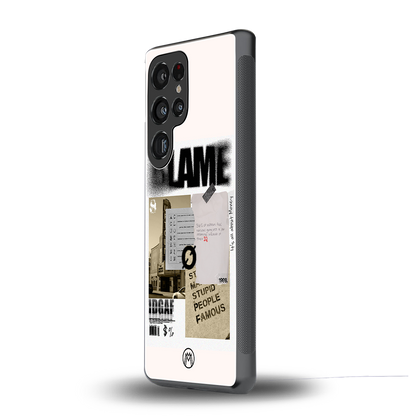 blame back phone cover | glass case for samsung galaxy s25 ultra