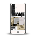 blame back phone cover | glass case for samsung galaxy s25 plus