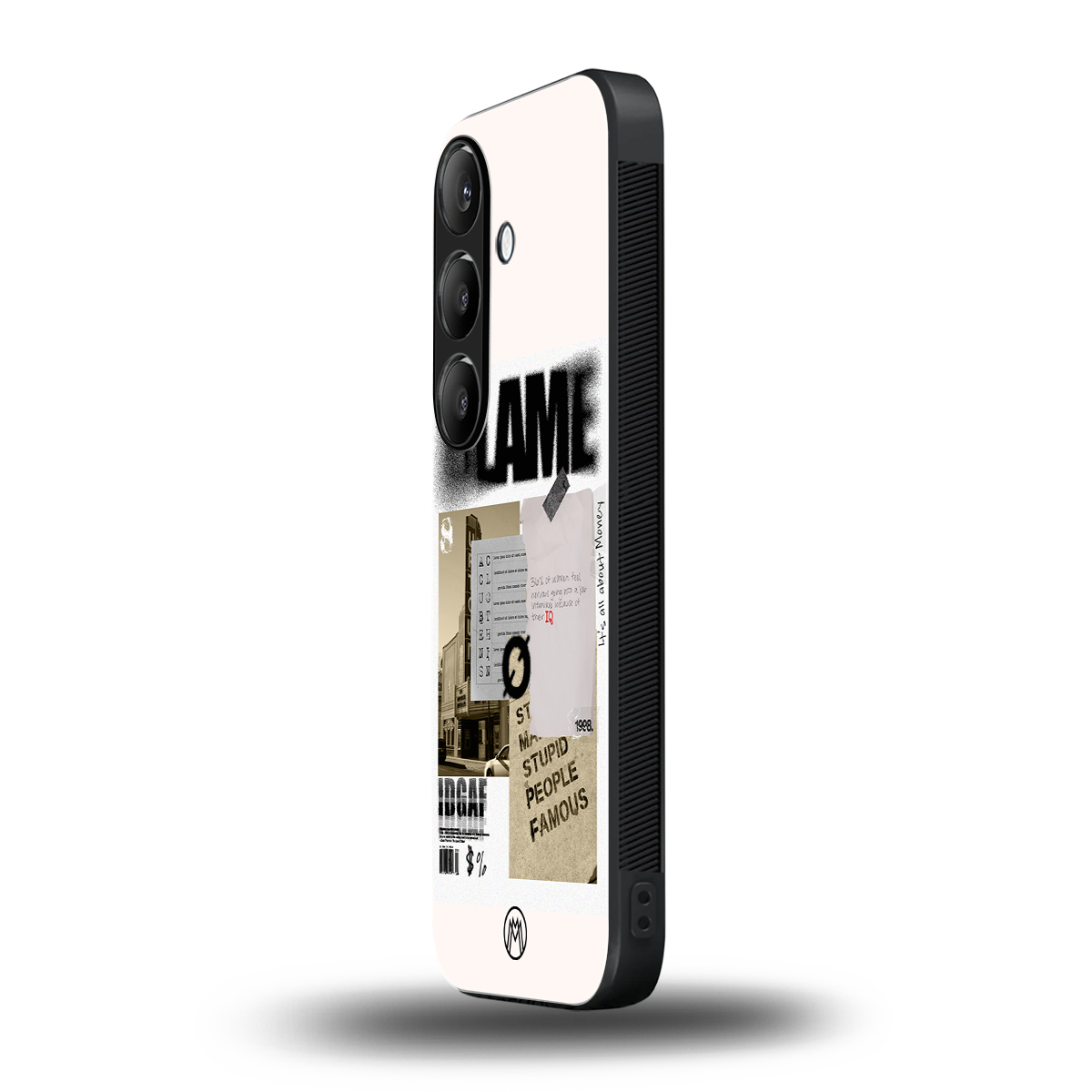 blame back phone cover | glass case for samsung galaxy s23 plus