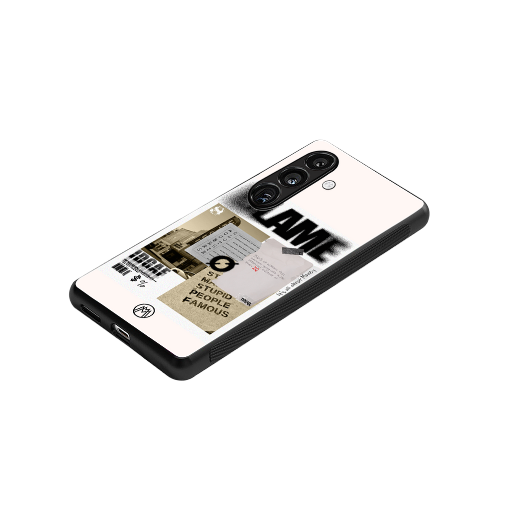 blame back phone cover | glass case for samsung galaxy s25