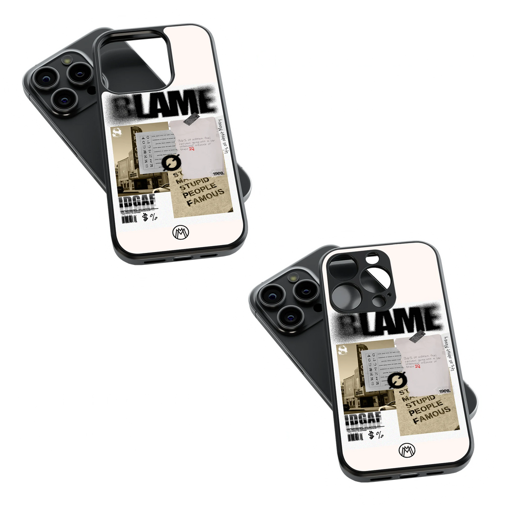 Trendy Glass Back Mobile Case for iPhone, Samsung, Redmi, OnePlus, Google Pixel, Motorola