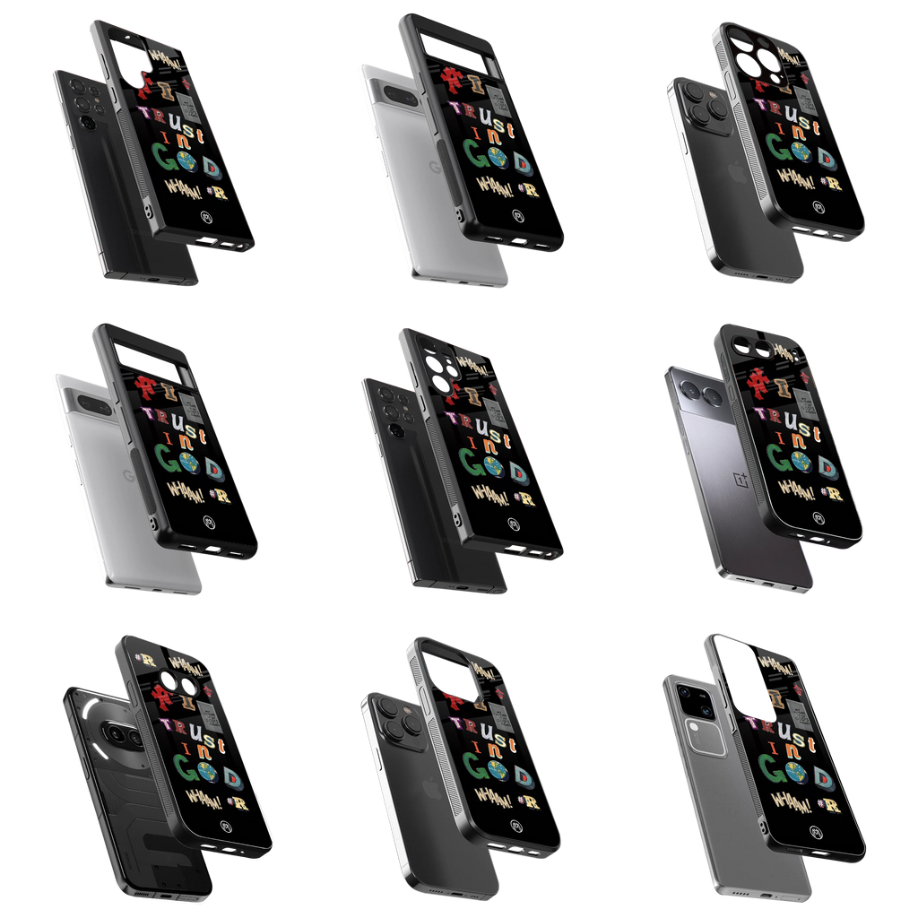 Durable Glass Back Mobile Case for iPhone, Samsung, OnePlus, Google Pixel, Redmi, Vivo, Oppo