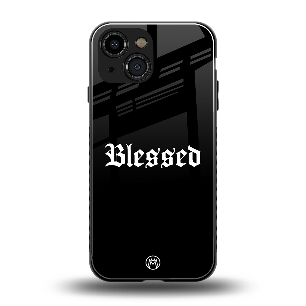 blessed back phone cover | glass case for iphone 13 mini