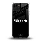 blessed back phone cover | glass case for iphone 13 mini