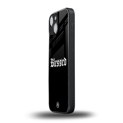 blessed back phone cover | glass case for iphone 13 mini