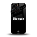 blessed back phone cover | glass case for iphone 13 pro