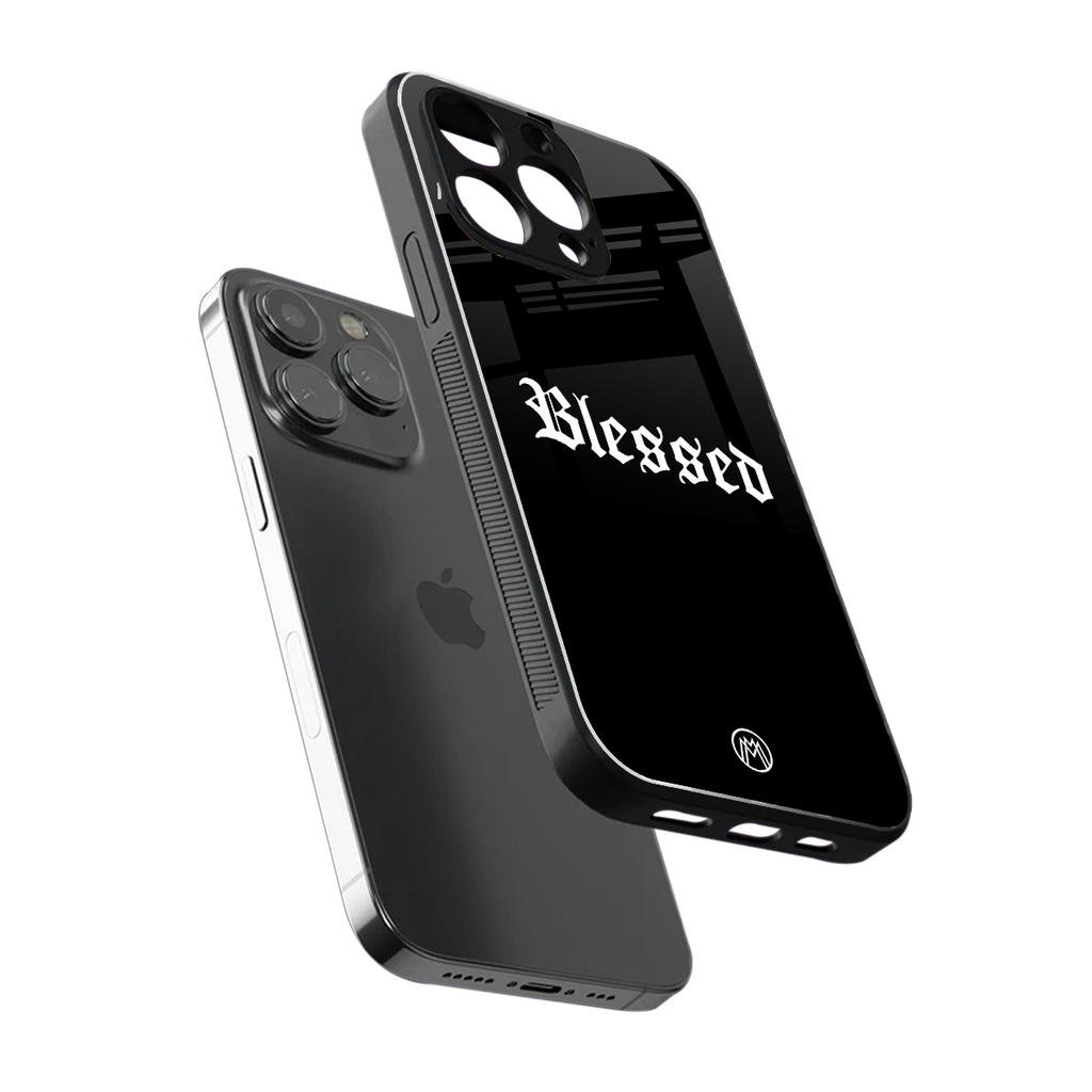 blessed back phone cover | glass case for iphone 13 pro