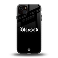blessed back phone cover | glass case for iphone 14 plus