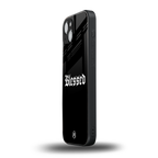 blessed back phone cover | glass case for iphone 14 plus