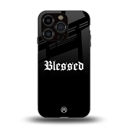 blessed back phone cover | glass case for iphone 15 pro