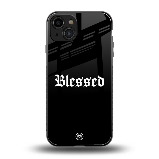 blessed back phone cover | glass case for iphone 15
