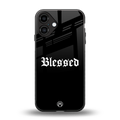 blessed back phone cover | glass case for iphone 16 plus