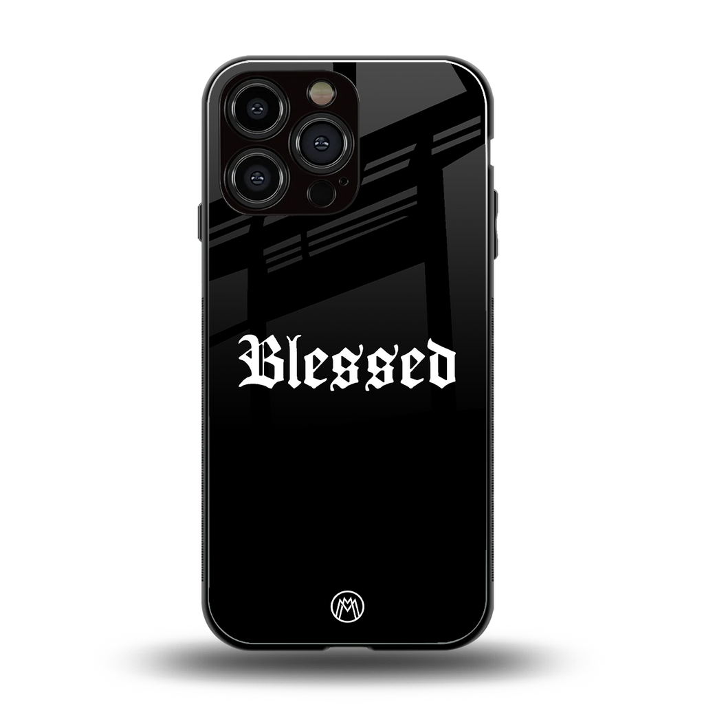 blessed back phone cover | glass case for iphone 16 pro max