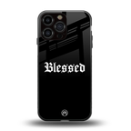 blessed back phone cover | glass case for iphone 16 pro max