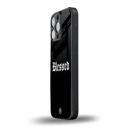 blessed back phone cover | glass case for iphone 16 pro max
