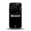 blessed back phone cover | glass case for iphone 16 pro