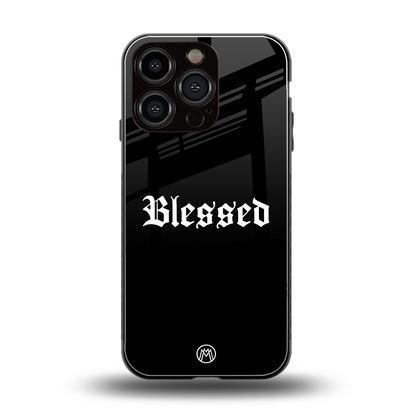 blessed back phone cover | glass case for iphone 16 pro