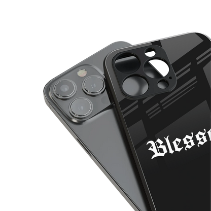 blessed back phone cover | glass case for iphone 16 pro max