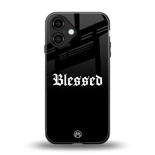 blessed back phone cover | glass case for iphone 16