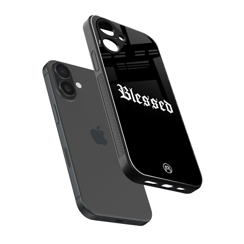 blessed back phone cover | glass case for iphone 16