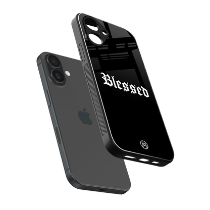 blessed back phone cover | glass case for iphone 16
