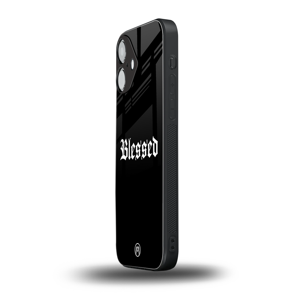 blessed back phone cover | glass case for iphone 16