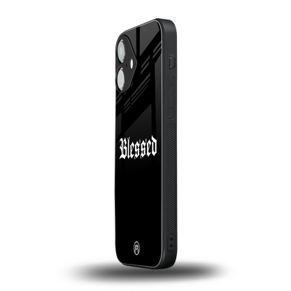 blessed back phone cover | glass case for iphone 16