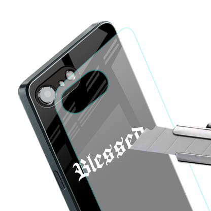 blessed back phone cover | glass case for iphone 16e
