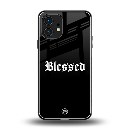 blessed back phone cover | glass case for nothing phone 1