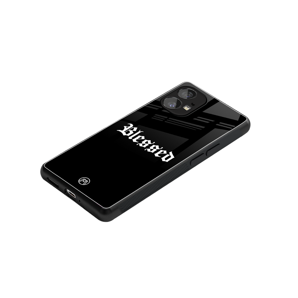 blessed back phone cover | glass case for nothing phone 1