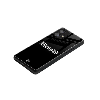 blessed back phone cover | glass case for nothing phone 1