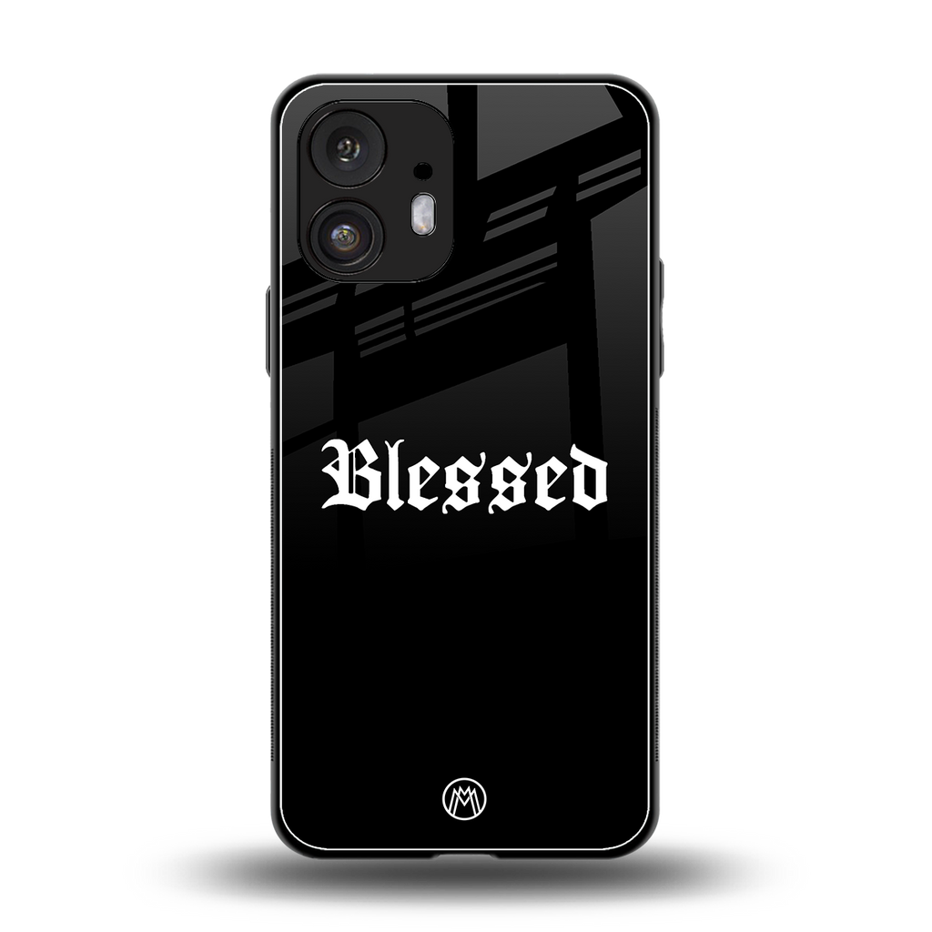blessed back phone cover | glass case for nothing phone 2