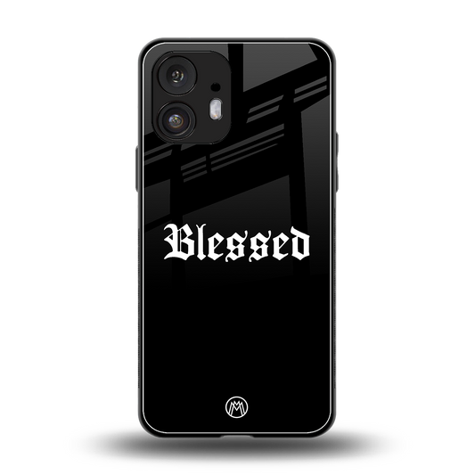 blessed back phone cover | glass case for nothing phone 2