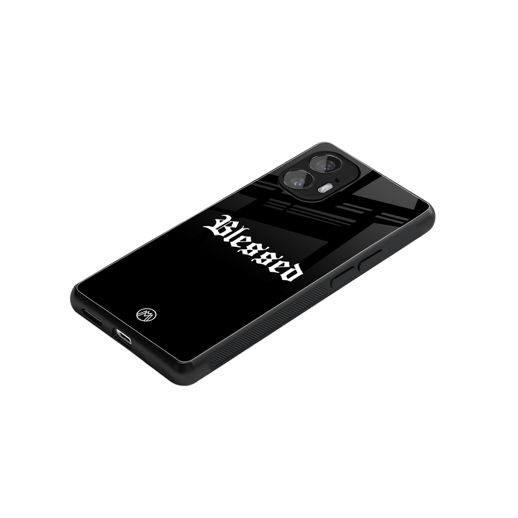 blessed back phone cover | glass case for nothing phone 2